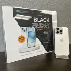 Early Black Friday Deals!! iPhone 15 Pro Unlocked 128GB - White