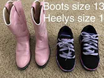 Girl boots & Heelys