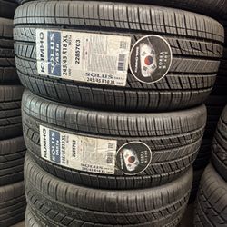 245/45/18 Kumho 4 New Tires Installed And Balanced 50,000 Miles Warranty