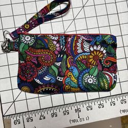 Wristlet Pouch With Eyeglass/Sunglass Compartment 