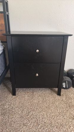 Black night stand