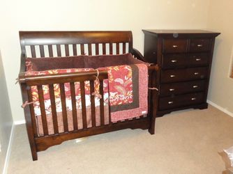Convertible Crib and Dresser Set