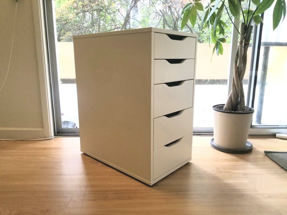 IKEA ALEX Drawer unit, white, 14 1/8x27 1/2 