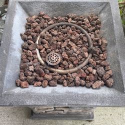 Outdoor Propane Gas Fireplace Tank Included