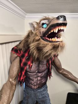 7ft Animated Werewolf Halloween Decoration