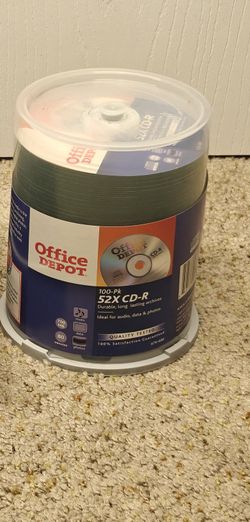 Office Depot CD-R Discs — New, Sealed 100-Pack