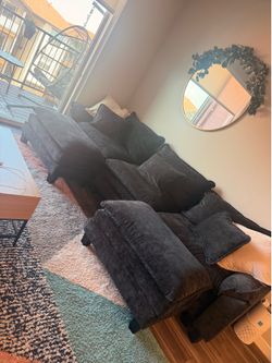 Couch and rug