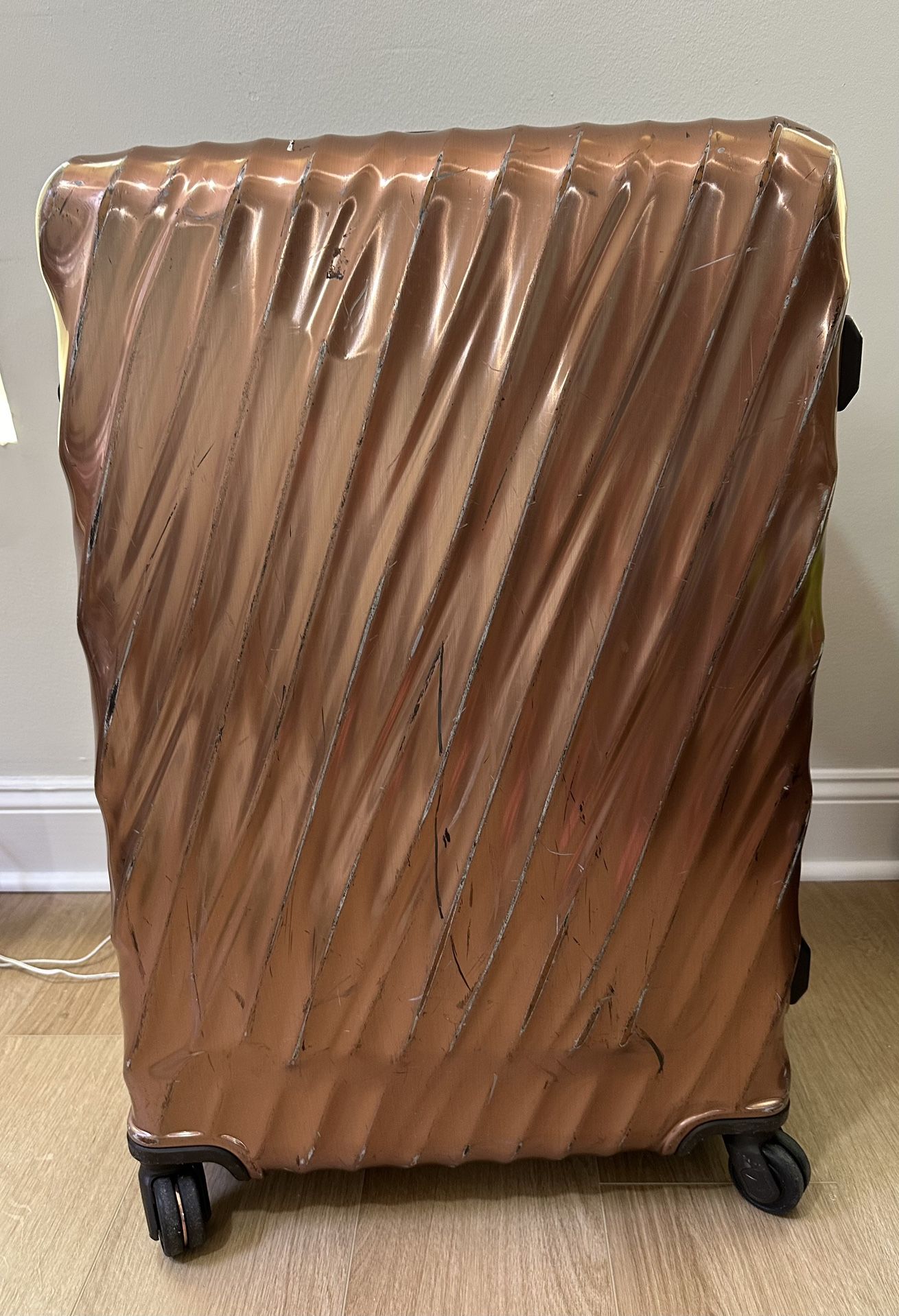 TUMI Rose Gold Extended Trip Expandable 4 Wheeled Packing Case Luggage Suitcase