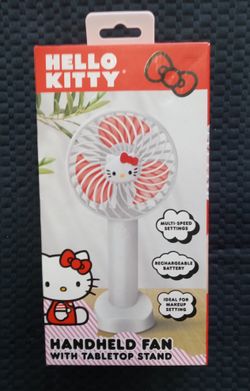 HELLO KITTY Portable Handheld Rechargeable USB Fan