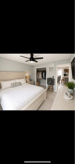 Rustic Haven King Bed Set, Bureau, 2 nightstands