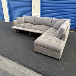 January Sale – Thomasville Miles Fabric Sectional w/ Power Footrest