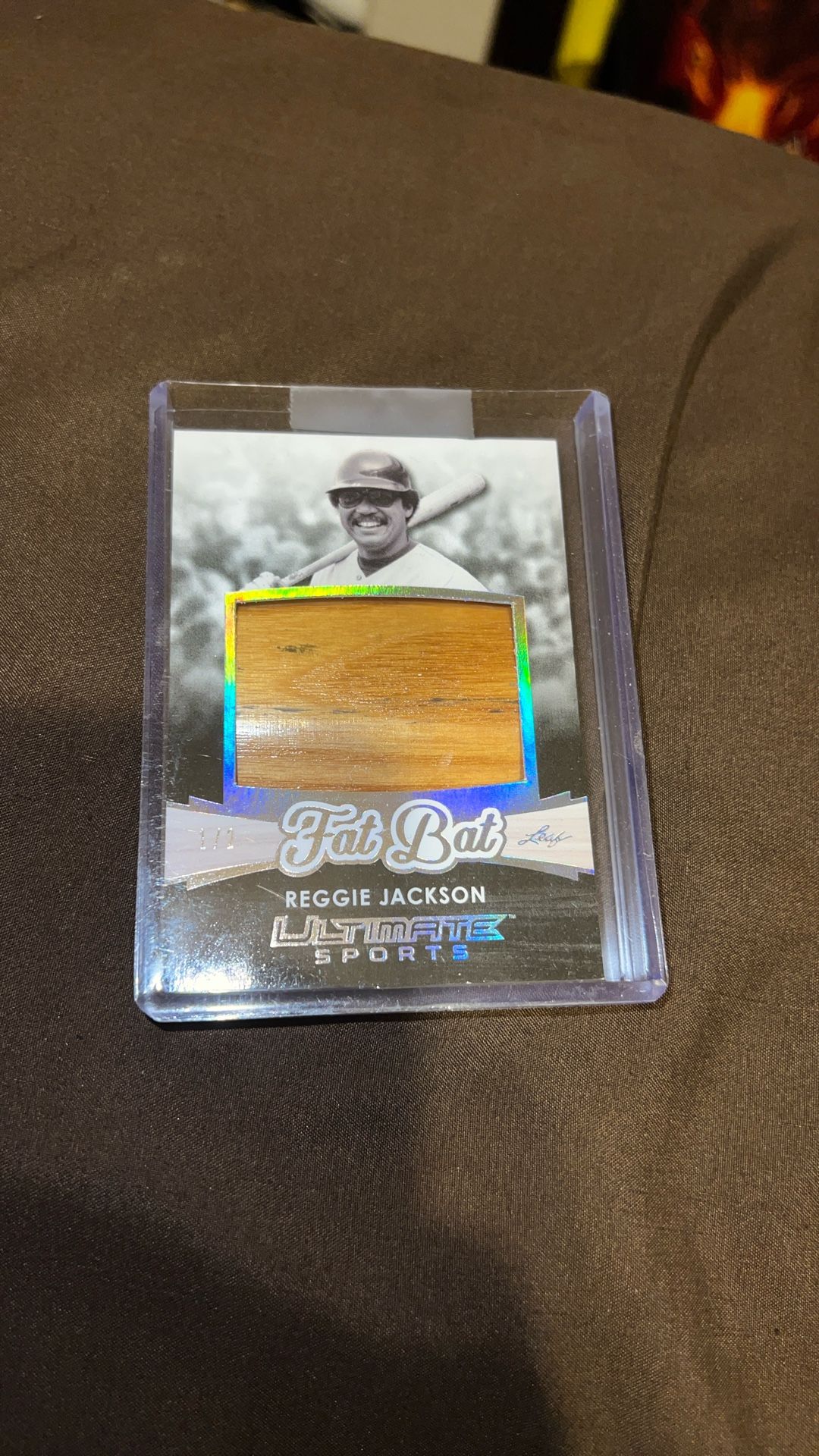 Reggie Jackson 2019 Leaf Ultimate Sports, Ultimate Fat Bat 1/2