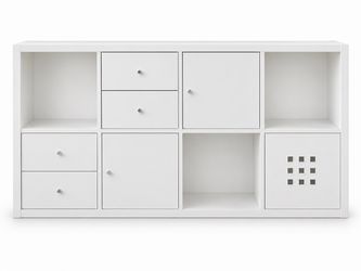 IKEA kallax shelves w/drawers
