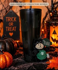 Starbucks Halloween Cat Collectors Bundle