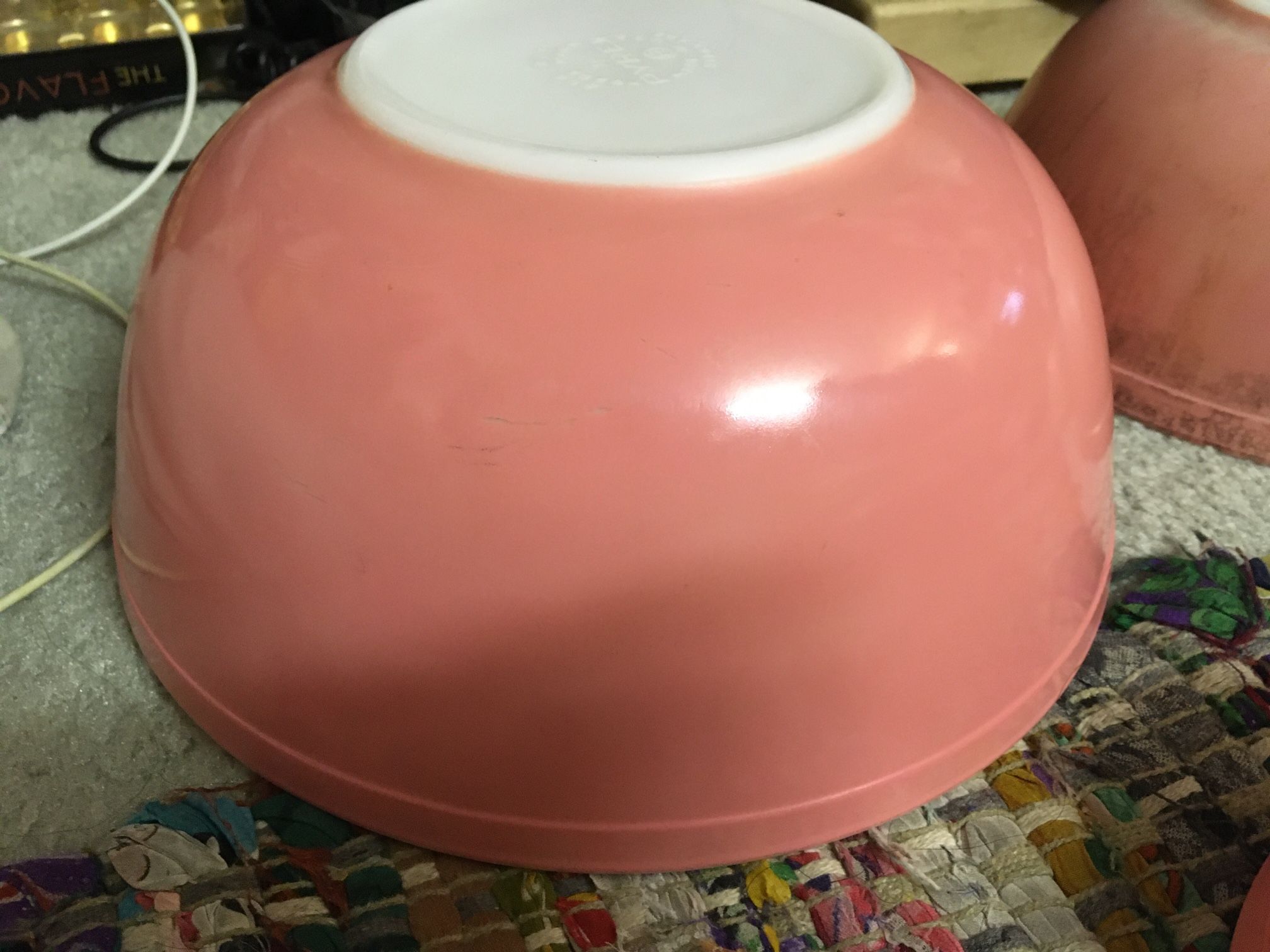 Vintage Pyrex Pink Flamingo Set