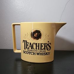 TEACHER'S Scotch Whisky Water Jug Pitcher Highland Cream Ceramic Preowned