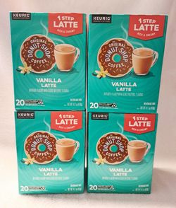 The Original Donut Shop Vanilla One-Step Latte K-Cup Pods, 80 Count