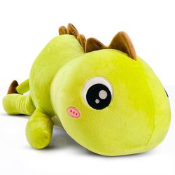 Plush Weighted Dinosaur Throw Pillow 24'' 3.5lbs, Green Dinosaur, NEW