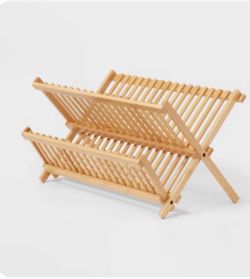 Dish drying rack bamboo