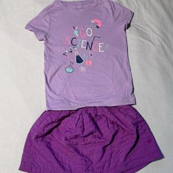 Girls Shirt And Skirt