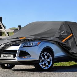 Kayme 7 Layers SUV Car Cover Custom Fit for Ford Escape (2000-2023) Waterproof All Weather for Automobiles, Outdoor Full Cover Rain Sun UV Protection.