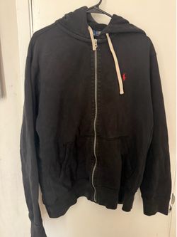 Polo Ralph Lauren Black Zip-Up Hoodie