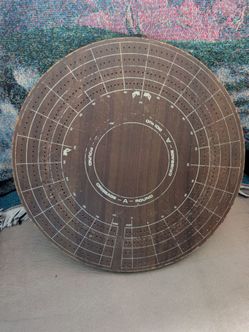 Cribbage-A-Round Circular Wooden Cribbage Board