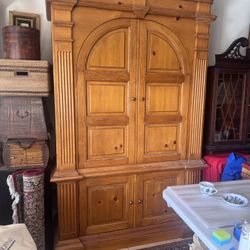 Large Solid Wood Cabinet Furniture