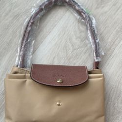Long Champ Large Tan Brown Tote