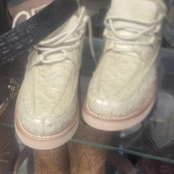 Zapatos De Avestruz 8/1/2 Americano 7/1/2 Mexicano 