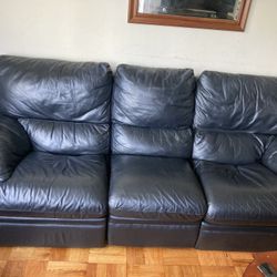 Italian Leather Couch 95”