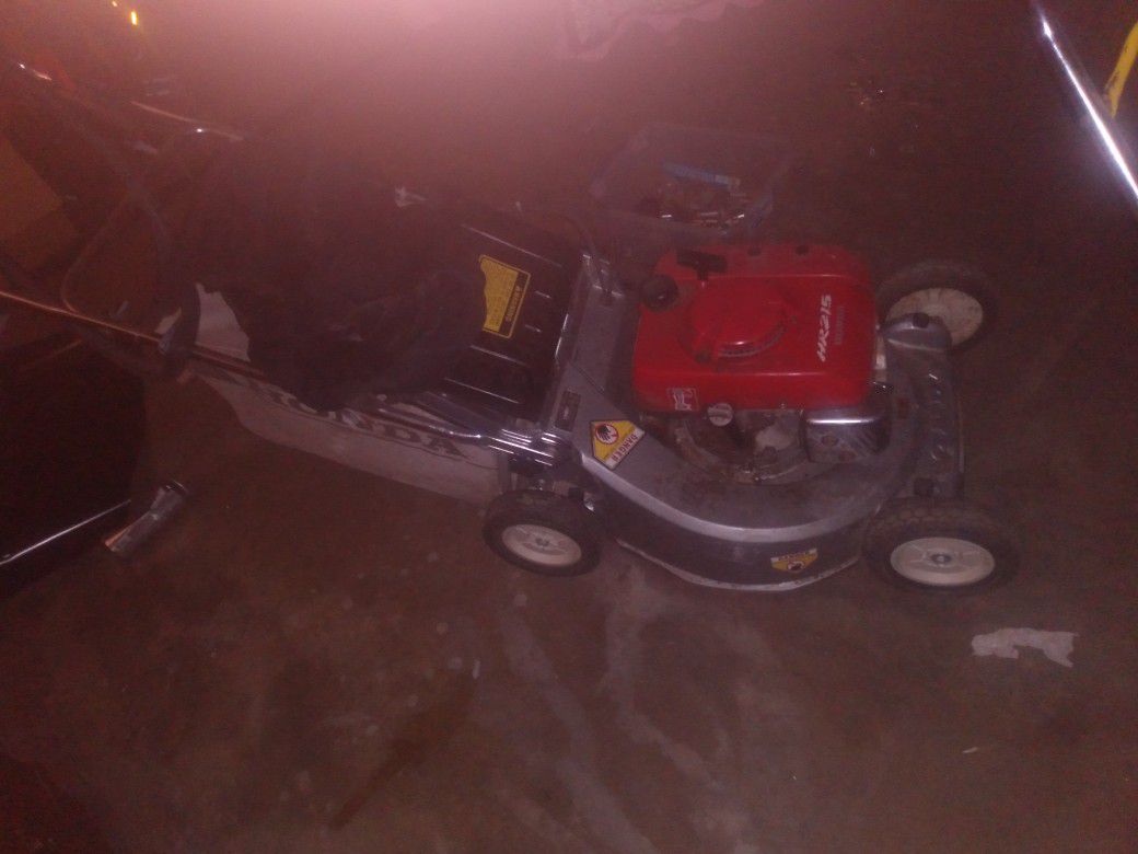 Self-propelled lawn mower and snowblower both work