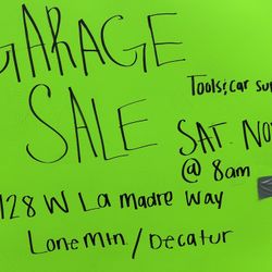 Yard sale Tools, Car Accessories, 