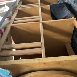 Vintage Revolving Bookcase / Rotating Bookshelf | Solid Wood | Mid-Century Style