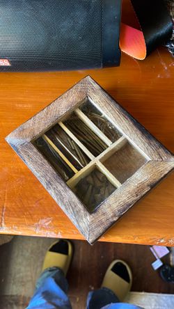 Wooden incense box