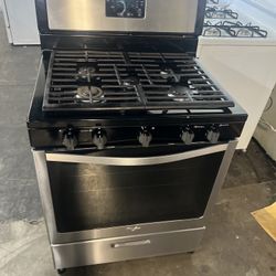 WHIRLPOOL 30”WIDE GAS RANGE STOVE STAINLESS STEEL 