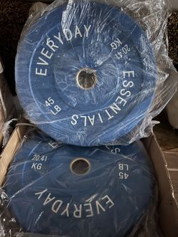 Olympic Bumper Weights - 45lbs, Pair