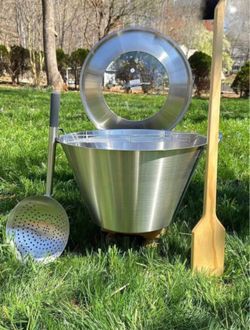 3pc stainless steel case princess house set (50 QUARTS)