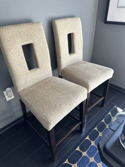 Tall Back Padded Dining Room Chairs