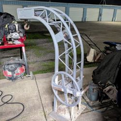 Curved Boom Crain Cargo Hoist. 3000lbs Navy