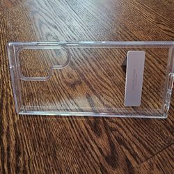 TORRAS for Samsung Galaxy S23 Ultra Case Clear with Kickstand Never Yellowing, [3-Way Built-in Kickstand] [10FT MIL-Grade Shockproof] Slim Clear Case 