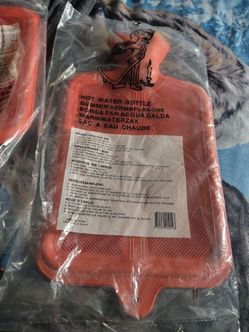 Old fashion hot water bottles
