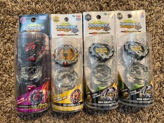 Beyblade burst: hell salamander + archer Hercules + emperor forneus