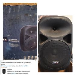 LyxPro SPA 8 Portable PA Speaker