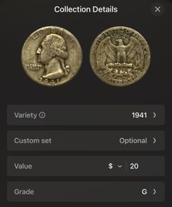 1941 Silver Washington Quarter – 90% Silver