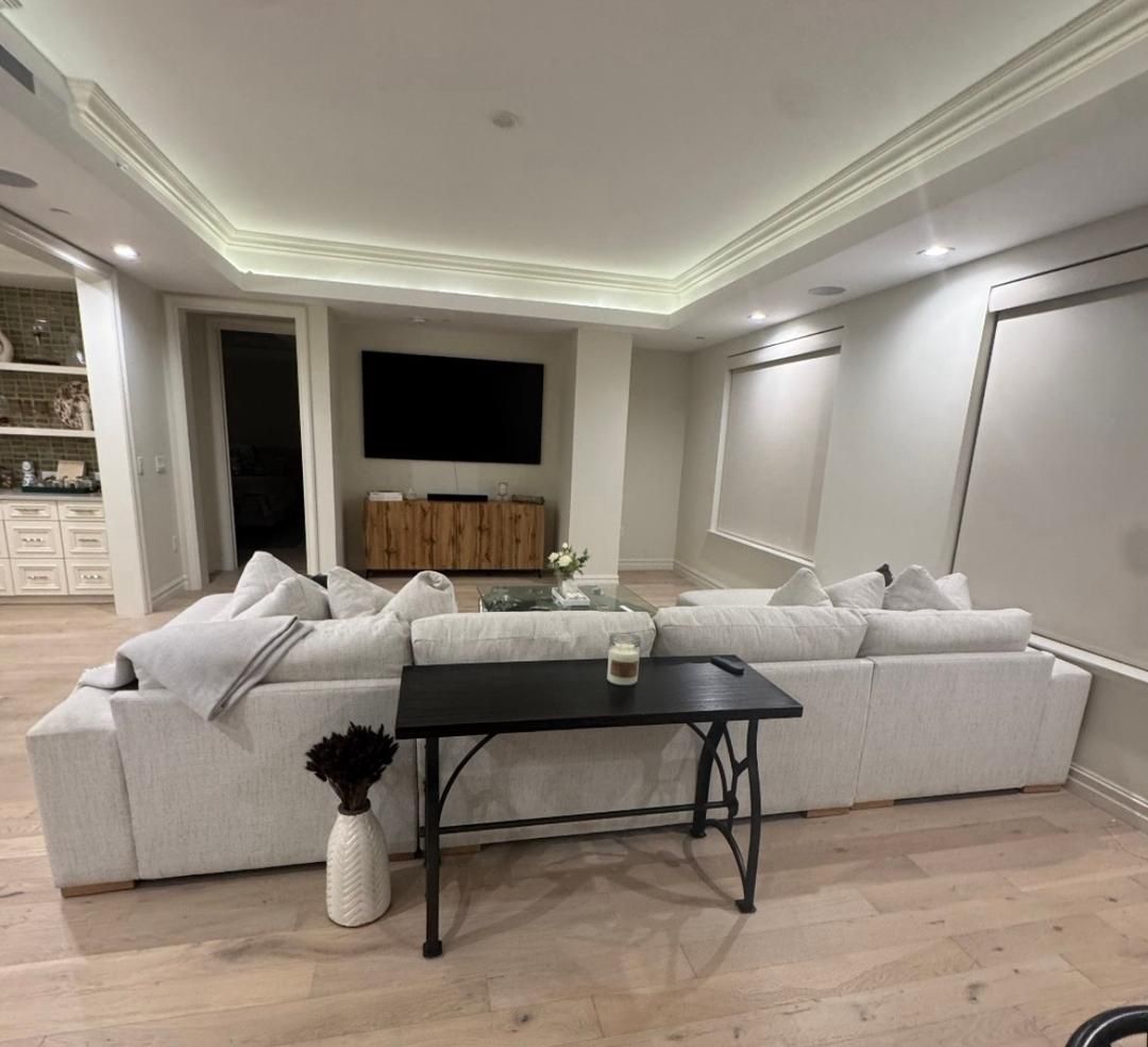 Designer Sectional Couch | Beige 3 Piece | By  Nate Berkus + Jeremiah Brent | 6 Months Old 