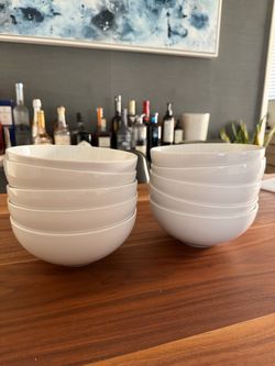 Crate & Barrel Cereal Bowls x 10
