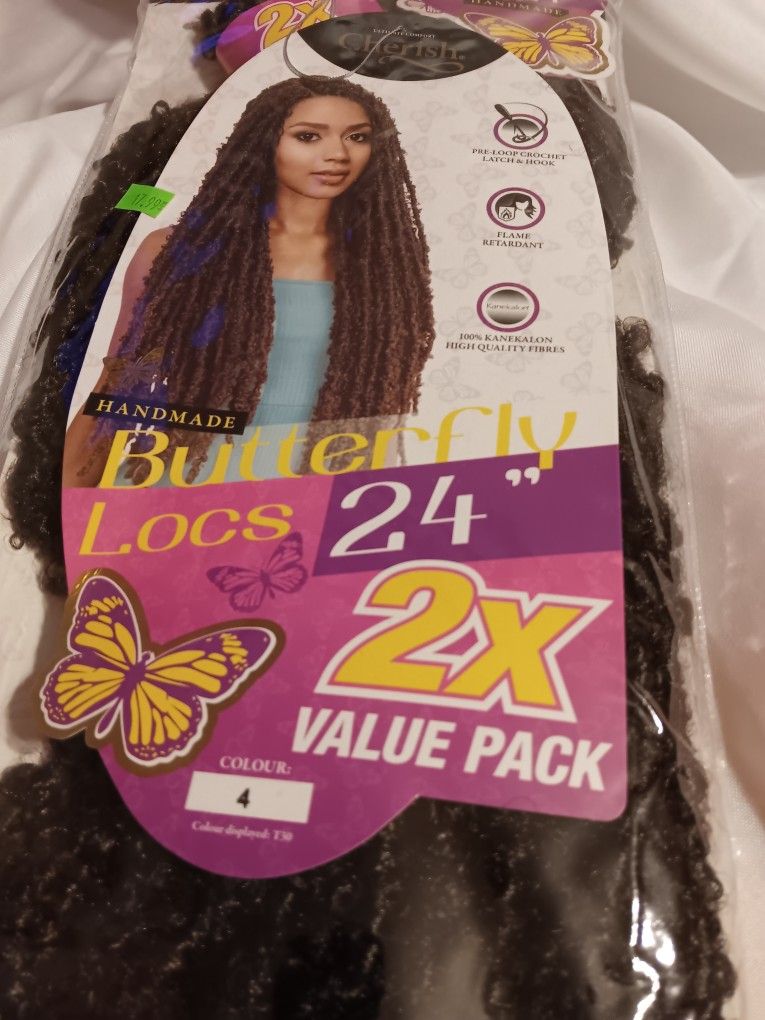 2 x Buterfly Locs