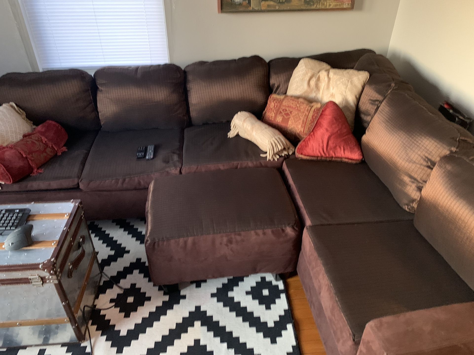 Modular sectional Love Seat, Couch , Chair & Ottoman Fold Out Queen Sleeper