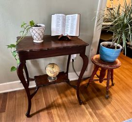 Antique Edwardian Two-Tier Occasional Table